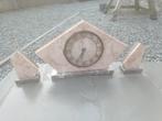 Prachtige marmeren art deco klok met bijhorende zijstukken, Antiek en Kunst, Ophalen of Verzenden