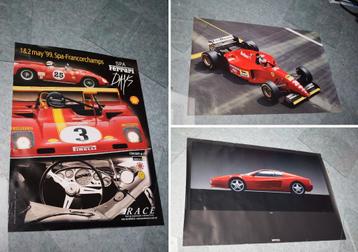 Collectie 3 Ferrari F1 auto posters beschikbaar voor biedingen