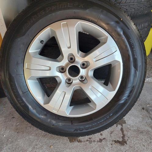 opel Antara velgen met bijna nieuwe zomerbanden 235x65xR17, Auto-onderdelen, Banden en Velgen, Band(en), Zomerbanden, Ophalen