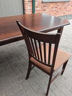 massieve tafel en 6 bijhorende stoelen /spotprijsje, Huis en Inrichting, Tafels | Eettafels, Ophalen
