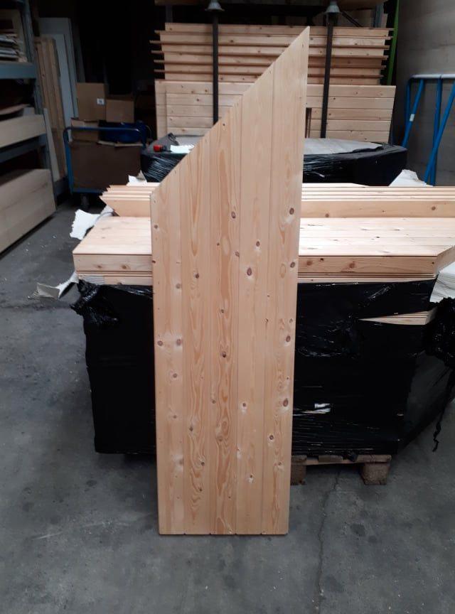 Nieuwe panelen met tand/groef planken, Doe-het-zelf en Bouw, Hout en Planken, Nieuw, Overige typen, Vuren, Minder dan 200 cm, 50 mm of meer