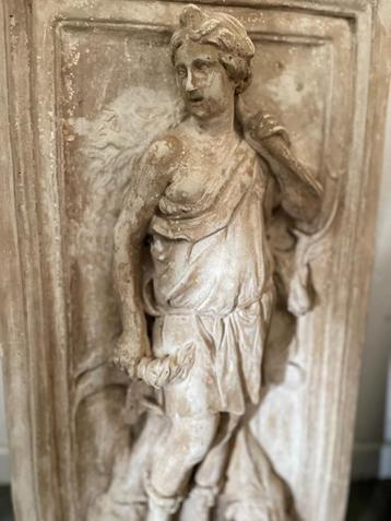 Plaster bas relief Diana godin van de Jacht Bas-reliëf