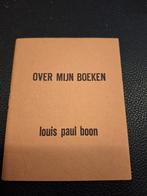 Over mijn boeken /Louis Paul Boon 1969/Motion Pocket, Antiek en Kunst, Ophalen of Verzenden