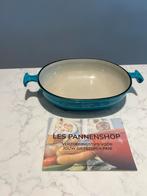 Plat de cuisson Le Creuset La Mama 21 cm en turquoise, Enlèvement ou Envoi, Comme neuf, Poêle à frire ou Sauteuse, Plaque céramique