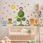 Safari Baby Muursticker voor Kinderkamers, Kinderen en Baby's, Kinderkamer | Inrichting en Decoratie, Nieuw, Wanddecoratie, Verzenden