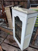 3x antieke bovenkasten met brandglas, Enlèvement