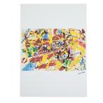 Offset Litho Naar Jackson Pollock Action Painting 93/300 Art, Antiek en Kunst, Kunst | Litho's en Zeefdrukken, Ophalen of Verzenden