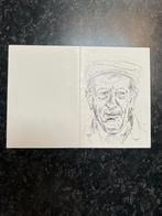 Doodsprentjes met  pentekening, Verzamelen, Bidprentjes en Rouwkaarten, Ophalen of Verzenden