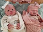 silicone reborn baby tweeling meisjes *promo 1050€*, Verzamelen, Ophalen of Verzenden, Nieuw, Babypop, Levensecht of Reborn