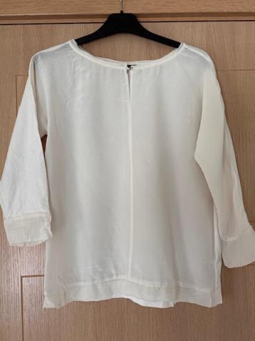 Blouse Massimo Dutti taille S (nr.4469), Taille 36 (S), Comme neuf, Blanc, Enlèvement ou Envoi