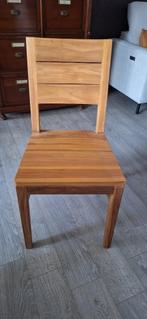 6 Massief teakhouten stoelen, Huis en Inrichting, Ophalen, Bruin, Zo goed als nieuw, Teak