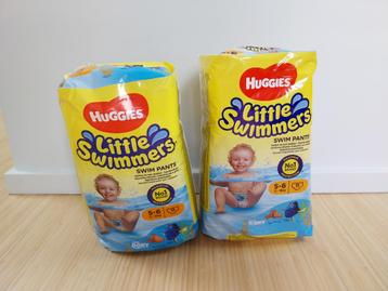 2*11 couches picines Huggies Littles swimmers 5-6 (12-18 Kg) disponible aux enchères