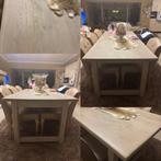 Massief houten eettafel, Huis en Inrichting, Tafels | Eettafels, Ophalen, Gebruikt, Eikenhout, 50 tot 100 cm