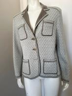 Blazergesneden jasje van Devernois beige ecru patronen FR44, Ophalen of Verzenden, Beige