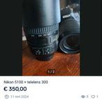 Nikon 5100 ., Ophalen of Verzenden, Zo goed als nieuw, Nikon