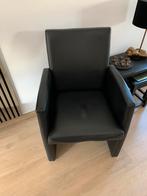 2 lederen zeteltjes, Huis en Inrichting, Fauteuils, Ophalen, Zo goed als nieuw