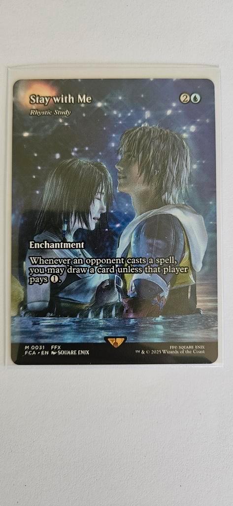 Magic Final Fantasy : Rhystic Study (Mythique), Hobby en Vrije tijd, Verzamelkaartspellen | Magic the Gathering, Nieuw, Booster
