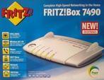avm fritz box 7490 - vdsl +dect+gigabit + a/b/g/n/ac gv78, Router met modem, Ophalen of Verzenden, Refurbished, AVM