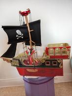 Houten piratenschip met zwarte baard, Ophalen, Zo goed als nieuw, Hout