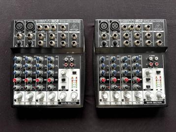 2x Behringer Xenyx 802 beschikbaar voor biedingen