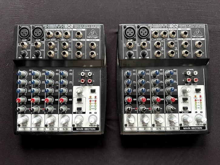 Behringer Xenyx 802, Musique & Instruments, Tables de mixage, Utilisé, 5 à 10 canaux, Entrée micro, Enlèvement