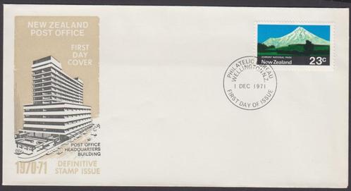 NIEUW-ZEELAND - FDC - Nationaal Park Egmont + WELLINGTON, Postzegels en Munten, Postzegels | Oceanië, Postfris, Verzenden