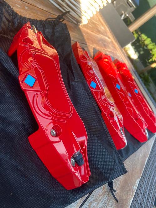 Rode Tesla Remklauw Covers – Model Y / Model 3 (2020–2024), Auto's, Tesla, Particulier, Model Y, Rood, Ophalen