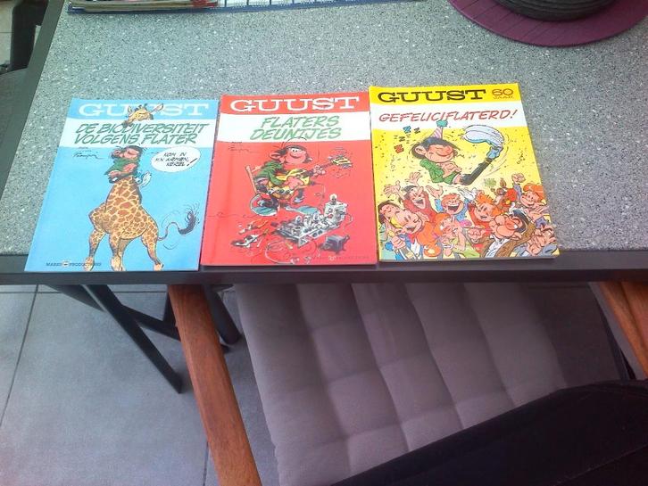 3 Guust Flater strips., Boeken, Stripverhalen, Zo goed als nieuw, Meerdere stripboeken, Ophalen of Verzenden