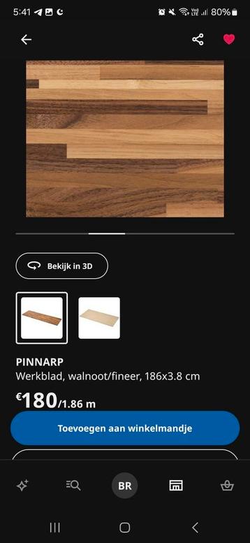 Werkblad met 2 tafelpoten beschikbaar voor biedingen