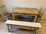Tafel met twee stoelen en zitbank, Huis en Inrichting, Ophalen