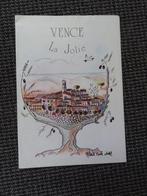 Vence, La Jolie, een oude plan van het stadje, jaren 50, 60, Boeken, Reisgidsen, Verzenden, Gelezen, Europa, Brochure