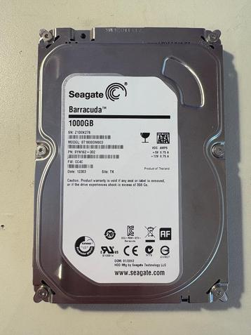 Seagate Barracuda 3,5" harde schijf van 1 TB beschikbaar voor biedingen