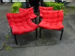 vintage lounge zeteltjes fauteuils set van 4, Ophalen, Huis en Inrichting