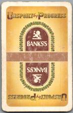 speelkaart - LK8599 - Banks's, Verzamelen, Speelkaarten, Jokers en Kwartetten, Zo goed als nieuw, Verzenden, Speelkaart(en)