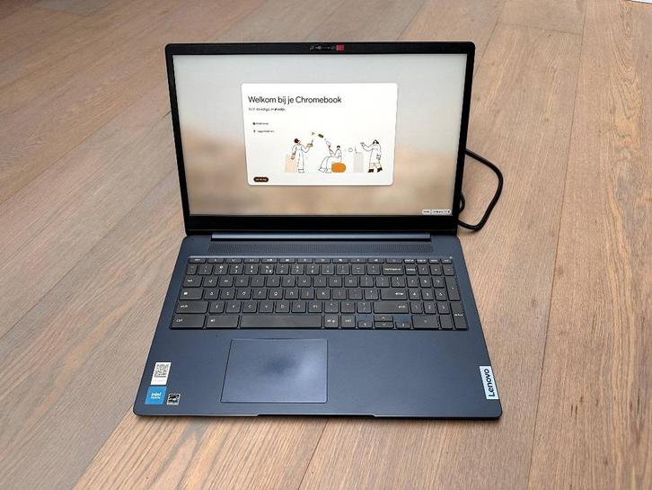 Lenovo Chromebook 3, 15,6 inch, 8GB, Donkerblauw, Computers en Software, Chromebooks, Zo goed als nieuw, 15 inch, 8 GB, 128 GB