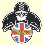 BSA Cafe Racer sticker #6, Motoren, Verzenden
