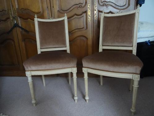 2 chaises de style LOUIS XVI époque +- 1895, Antiquités & Art, Antiquités | Meubles | Chaises & Canapés, Enlèvement
