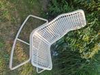 Witte schommelstoel kunststof, Tuin en Terras, Ophalen, Zo goed als nieuw, Kunststof