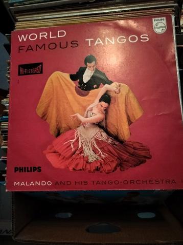 Excellent album sur les tangos de renommée mondiale Malando, Enlèvement ou Envoi, Comme neuf