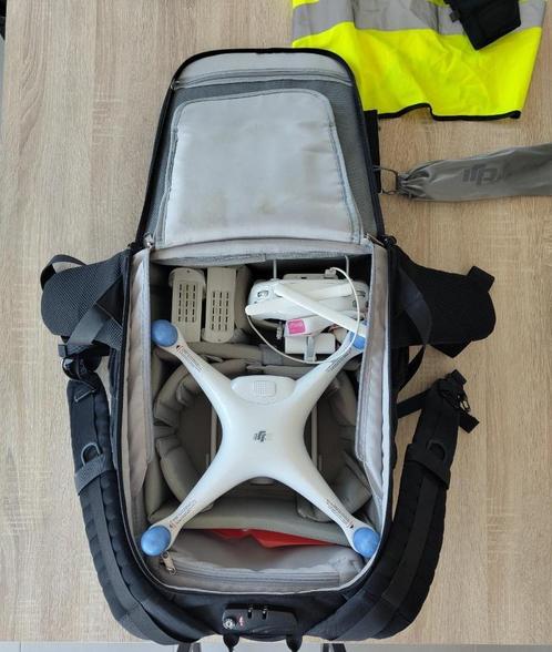DJI Phantom 4 Pro + sac à dos drone & accessoires, TV, Hi-fi & Vidéo, Drones, Utilisé, Drone avec caméra, Enlèvement