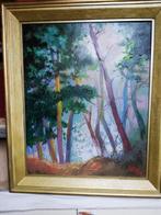 * A. Leroy: schilderij: herfst in het bos, Ophalen of Verzenden