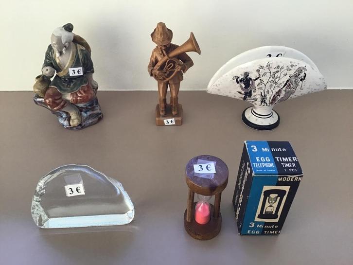 7 verschillende items aan slechts 3 euro per stuk, Antiek en Kunst, Curiosa en Brocante, Ophalen of Verzenden