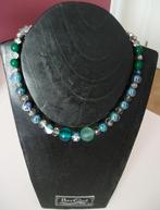 Te koop: Mooi ketting met tinten van turqoize, Handtassen en Accessoires, Kettingen, Ophalen, Nieuw, Blauw, Overige materialen