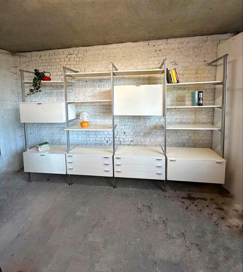 Bib Wallunit  Georges Nelson Vitra 1966, Huis en Inrichting, Kasten | Boekenkasten, Gebruikt, 200 cm of meer, 200 cm of meer, 25 tot 50 cm