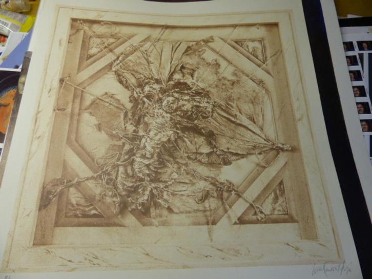 PAS, Wilfried, zeefdruk, jaren '80, Antiek en Kunst, Kunst | Litho's en Zeefdrukken, Ophalen of Verzenden