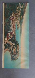 Mooie oude grote prent Monaco. Cote d'Azur Panoramique, Verzamelen, Foto's en Prenten, Ophalen of Verzenden, Prent