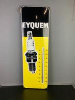Emaille Eyquem thermometer in mooie staat 98x32, Ophalen of Verzenden, Gebruikt, Reclamebord