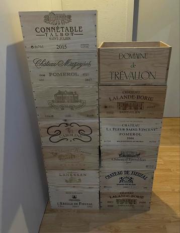Caisses bois vin, Enlèvement, Utilisé