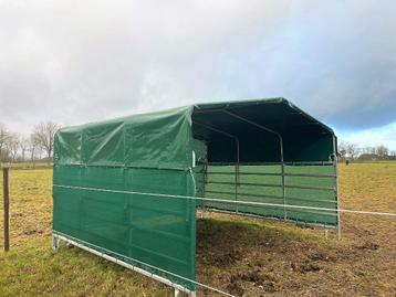 Tente Meadow 3,6 x 4 m Version luxe/En stock !, Mise à l'étable, 2 ou 3 chevaux ou poneys