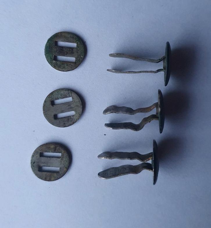 Duitse helm splitpennen, Verzamelen, Militaria | Tweede Wereldoorlog, Ophalen of Verzenden